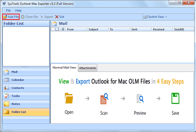 Mac Outlook Converter to Windows Outlook 5.4